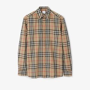 Burberry Men's Check Cotton Shirt